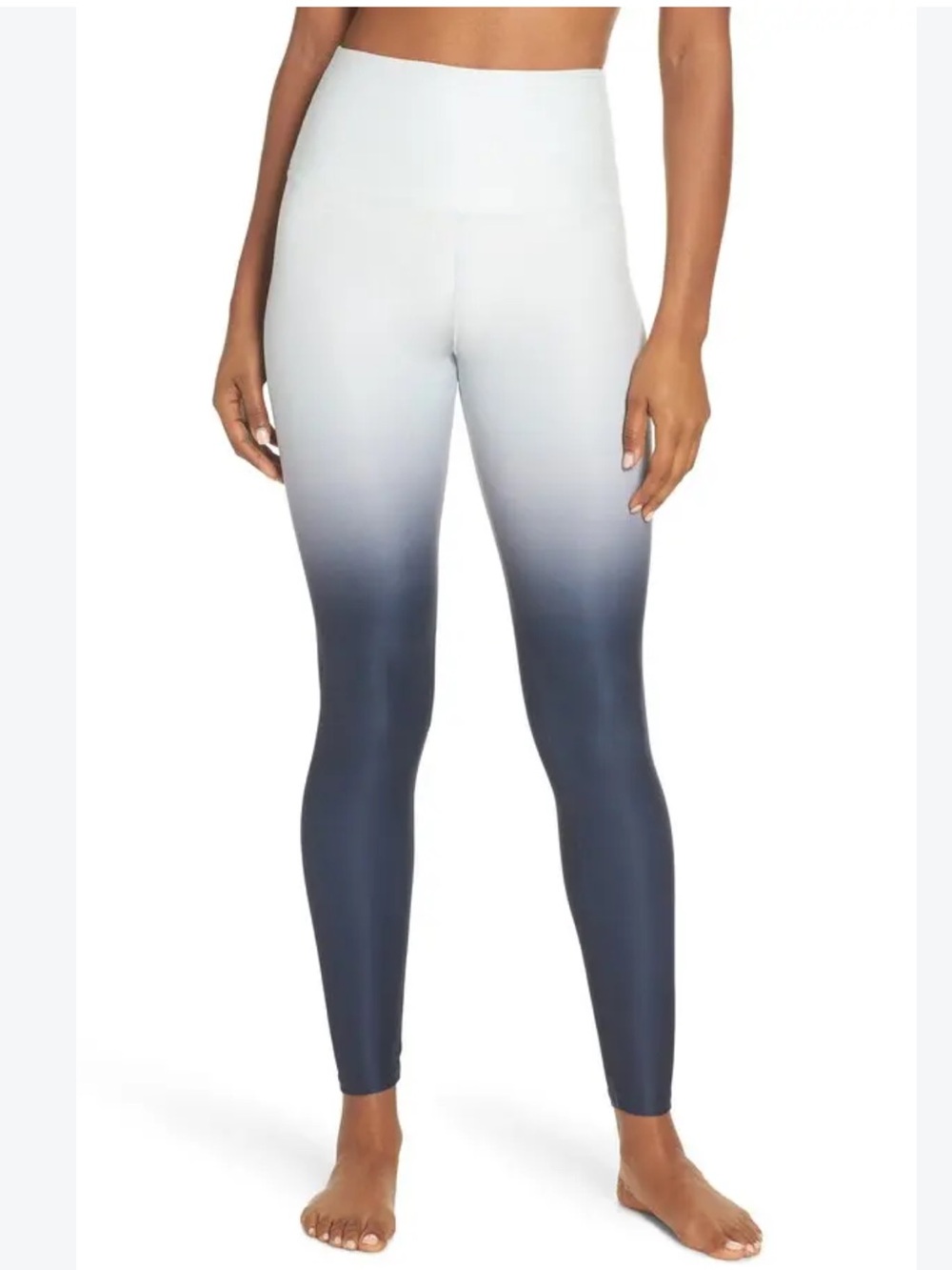 Beyond Yoga womens Ombre Leggings - Off White to black